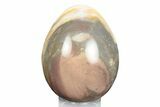 Polished Polychrome Jasper Egg - Madagascar #245714-1